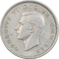 سکه 1 شیلینگ 1948 جرج ششم - تیپ 1 - EF40 - انگلستان