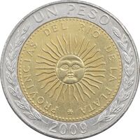 سکه 1 پزو 2009 جمهوری فدرال - EF45 - اسپانیا