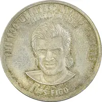 مدال نقره یادبود 100 سالگی فیفا 2004 - PF64 - لوئیس فیگو