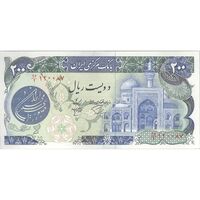 اسکناس 200 ریال (اردلان - مولوی) بدون فیلیگران - تک - UNC63 - جمهوری اسلامی