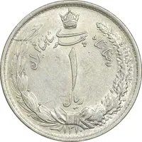 سکه 1 ریال 1310 - AU50 - رضا شاه