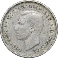 سکه 6 پنس 1942 جرج ششم - EF45 - انگلستان