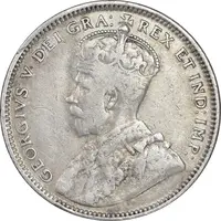 سکه 20 سنت 1912 جرج پنجم - EF45 - نیوفاوندلند