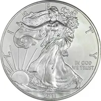 مدال یادبود 1 دلار 2011 عقاب - PF65 - آمریکا