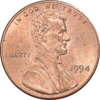 سکه 1 سنت 1994 لینکلن - MS61 - آمریکا