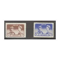 تمبر ورود ملکه الیزابت دوم به ایران 1339 - محمدرضا شاه