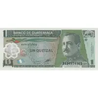 اسکناس 1 گواتزال 2012 جمهوری - تک - UNC66 - گواتمالا