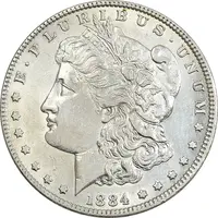 سکه یک دلار 1884 مورگان - MS61 - آمریکا