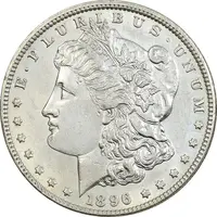 سکه یک دلار 1896 مورگان - MS62 - آمریکا