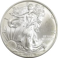 مدال یادبود 1 دلار 2009 عقاب - PF63 - آمریکا