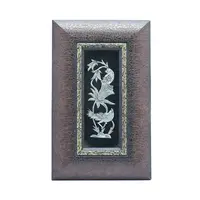 تابلو قلمزنی طرح گل و مرغ 24×39 سانتی