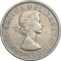 سکه 2 شیلینگ 1957 الیزابت دوم - EF40 - انگلستان