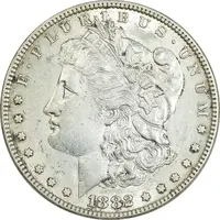 سکه یک دلار 1882 مورگان - MS61 - آمریکا