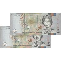 اسکناس 50 سنت 2019 الیزابت دوم - جفت - UNC63 - باهاما