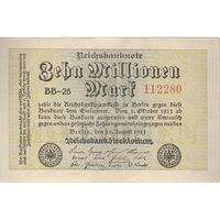 اسکناس 10000000 مارک 1923 جمهوری وایمار - تک - AU - آلمان