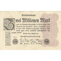 اسکناس 2000000 مارک 1923 جمهوری وایمار - تک - AU - آلمان
