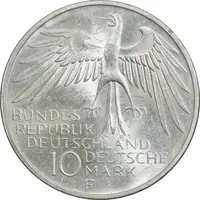 سکه 10 مارک 1972F المپیک مونیخ - MS64 - آلمان