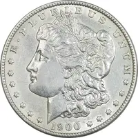 سکه یک دلار 1900 مورگان - MS61 - آمریکا