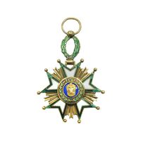 نشان تاج درجه چهار 1332 - AU - احمد شاه