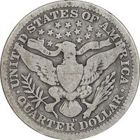 سکه کوارتر دلار 1909 باربر - VF30 - آمریکا