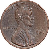 سکه 1 سنت 1984 لینکلن - MS61 - آمریکا