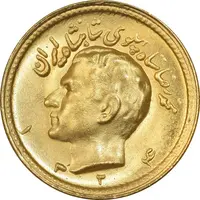 سکه طلا یک پهلوی 1324 - MS61 - محمد رضا شاه