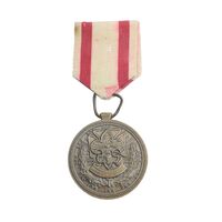 مدال پیش آهنگی (آماده باش) با روبان فابریک - AU - محمد رضا شاه