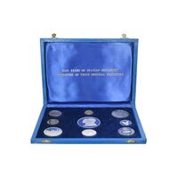 مدال های طلا و نقره سری جشنهای 2500 ساله شاهنشاهی - PF67 - محمد رضا شاه