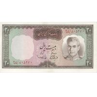 اسکناس 20 ریال (آموزگار - سمیعی) - تک - UNC62 - محمد رضا شاه