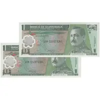 اسکناس 1 گواتزال 2008 جمهوری - جفت - UNC66 - گواتمالا