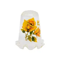 انگشتانه شیشه ای قدیمی با طرح گل  - کد 007063