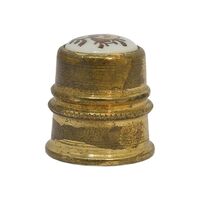 انگشتانه آهن قدیمی با طرح گل - کد 007092