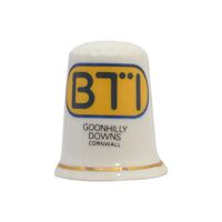 انگشتانه چینی قدیمی طرح BTI - کد 007036
