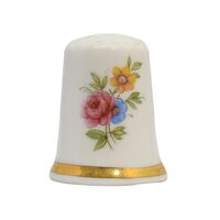 انگشتانه چینی قدیمی طرح گل - کد 007037