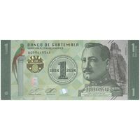 اسکناس 1 گواتزال 2024 جمهوری - تک - UNC64 - گواتمالا