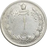 سکه 1 ریال 1310 - AU50 - رضا شاه