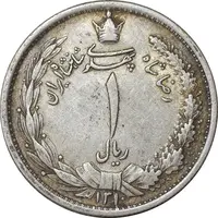 سکه 1 ریال 1310 - EF45 - رضا شاه