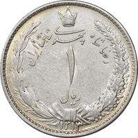 سکه 1 ریال 1313 - AU58 - رضا شاه