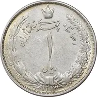 سکه 1 ریال 1313 - AU58 - رضا شاه