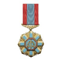 نشان دادگستری درجه 2 - AU - محمد رضا شاه