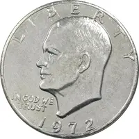 سکه یک دلار 1972 آیزنهاور - EF45 - آمریکا