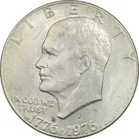 سکه یک دلار 1976D جشن دویست سالگی آمریکا - EF45 - آمریکا