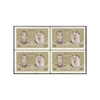 تمبر دیدار ملک فیصل پادشاه عربستان سعودی 1344 - محمدرضا شاه