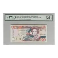 اسکناس 20 دلار 1994 مونتسرات - کارائیپ شرقی - UNC64 - دومینیکا