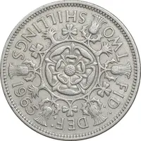 سکه 2 شیلینگ 1965 الیزابت دوم - EF45 - انگلستان