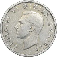 سکه 2 شیلینگ 1951 جرج ششم - EF45 - انگلستان
