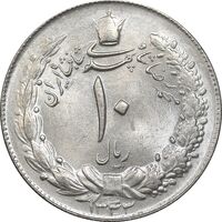 سکه 10 ریال 1343 - ضخیم - MS64 - محمد رضا شاه