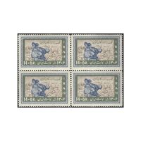 تمبر کمک به زلزله زدگان قزوین 1341 - محمدرضا شاه