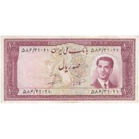 اسکناس 100 ریال کراواتی 1332 - تک - VF35 - محمد رضا شاه