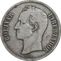 سکه 5 بولیوار 1935 - VF30 - ونزوئلا